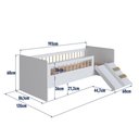 Ver imagem 4 de Cama Montessoriana com Escada e Escorrega Affetto Branco Completa Móveis