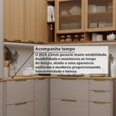 Ver mais imagens de Cozinha Modulada Completa de Canto 8 Peças com Tampo e Banca Cinammon-freijó