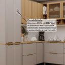 Ver imagem 5 de Cozinha Modulada Completa de Canto 8 Peças com Tampo e Banca Cinammon-freijó