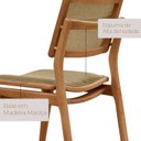 Ver imagem 5 de Conjunto de Mesa de Jantar Maia Tampo com Vidro Laqueado 120 cm 4 Cadeiras Eloá