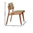 Ver imagem 4 de Conjunto de Mesa de Jantar Maia Tampo com Vidro Laqueado 120 cm 4 Cadeiras Eloá