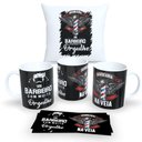 Ver imagem 1 de Kit com 1 Caneca de Porcelana e 1 Almofada Branca 30x30cm Personalizadas Profissões "barbeiro"