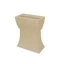 Ver imagem 1 de Vaso Planta 50x25 Jardineira Floreira Suporte Polietileno BGPLASTICOS V550S AZUL BEBE 019
