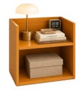 Ver imagem 6 de Mesa Cabeceira Suspensa Vivian MDF Mel Criado Compacta