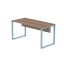 Ver imagem 6 de Escrivaninha Mesa Escritório X 150cm Industrial Walnut e Azul Dali Marrom