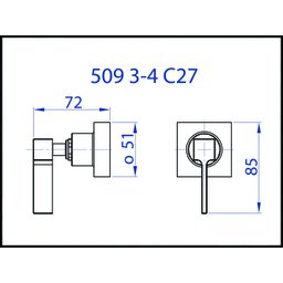 Acabamento de Registro 1/2, 3/4 e 1 Liz C27 509 Fani - 2