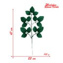 Ver imagem 2 de 96 Ramos Decoração Arranjo Folhas de Rosa Artificial Planta Plástico 5 Galhos Cada 47cm
