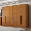 Ver imagem 4 de Guarda Roupa Casal Bristol 6 Portas 4 Gavetas Cinamomo - Novo Horizonte