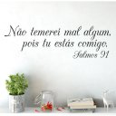 Ver imagem 1 de Adesivo de Parede Decorativo Frase Salmo 91