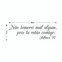 Ver imagem 2 de Adesivo de Parede Decorativo Frase Salmo 91