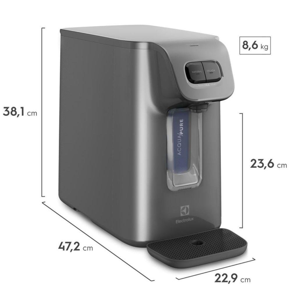 Purificador de Água Electrolux com Compressor Pc01x Grafite P30eba51n09 110v - 2