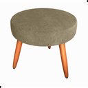 Ver imagem 5 de Jogo de Poltronas e Puff Livia Veludo Turkey Cappuccino