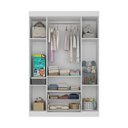 Ver imagem 5 de Guarda-roupa Infantil 122cm 4 Portas e 2 Gavetas Encanto Multimóveis Mp4448 Branco/madeirado