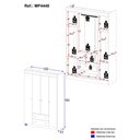 Ver imagem 4 de Guarda-roupa Infantil 122cm 4 Portas e 2 Gavetas Encanto Multimóveis Mp4448 Branco/madeirado