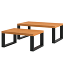 Ver imagem 2 de Mesa de Centro Kit 2 Mesas de Centro Industrial Freijó/preto - Dalla Costa