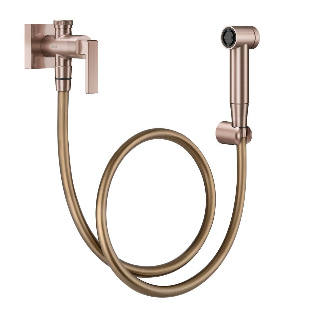 Ducha Higiênica com Registro e Derivação Docolstillo Cobre Escovado Docolstillo Cod. 90008237069 - 1