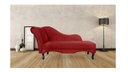 Ver imagem 3 de Recamier Decorativo Divã Olivia Couro Vermelho Pés Madeira Ms Decor