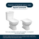 Ver imagem 4 de Tampa de Vaso Sanitário Square Bege Claro para bacia Lorenzetti