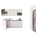 Ver imagem 2 de Cozinha Completa em Mdf Estilo Provençal Modulável Carraro Cor:branco