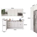 Ver imagem 3 de Cozinha Completa em Mdf Estilo Provençal Modulável Carraro Cor:branco