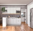 Ver imagem 1 de Cozinha Completa em Mdf Estilo Provençal Modulável Carraro Cor:branco