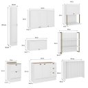 Ver imagem 4 de Cozinha Completa em Mdf Estilo Provençal Modulável Carraro Cor:branco