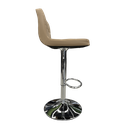 Ver imagem 5 de Kit 2 Banquetas Estofada Gomos Confort Base Cromada Nude