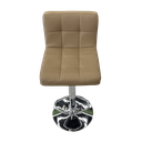 Ver imagem 6 de Kit 2 Banquetas Estofada Gomos Confort Base Cromada Nude