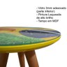 Mesa Tripé Laqueada com Vidro 35cm - Tema Brasil 3 - 2