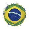 Mesa Tripé Laqueada com Vidro 35cm - Tema Brasil 3 - 1