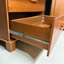 Ver imagem 5 de Cômoda 4 Gavetas 100% Madeira Maciça Bronze Marrom/Castanho