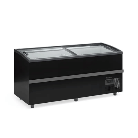 Expositor Ilha Super - Tampa Retratil 1,87m Ilhas Conjugadas 127-220V - Gelopar Gism-190/Pr