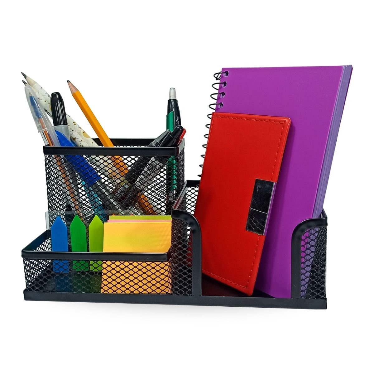 Kit Organizador para Escritório com 3 Partes Preto