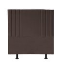 Ver imagem 2 de Cabeceira Estofada Grécia 140CM Casal Courino Marrom - D A DECOR