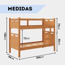 Ver imagem 3 de Beliche Adulto ou Infantil com 02 Colchões D20 Grade Robusta Reforçada com Proteção Completa