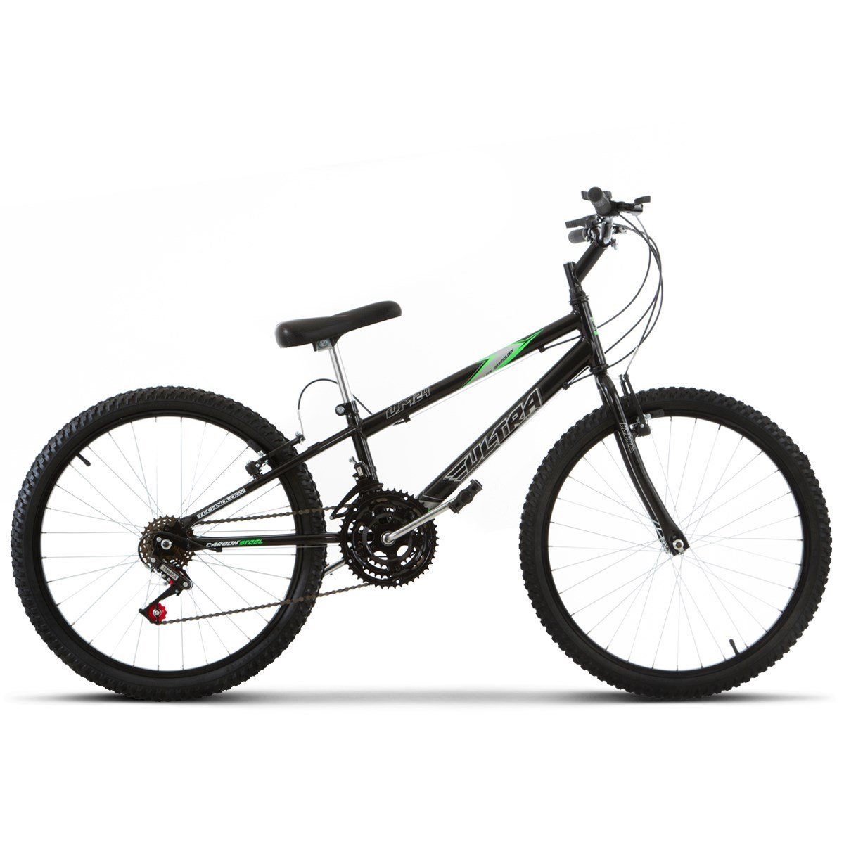 Bicicleta feminina preta aro 24 18 marchas pro tork ultra ultra bikes