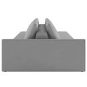Ver imagem 6 de Sofá Ilha Modular com Puff para Sala Living 252cm Georgia K04 Veludo Cinza - Mpozenato