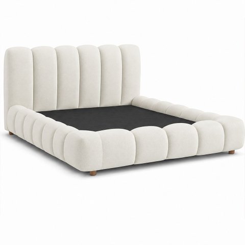Cama Japonesa com Cabeceira Casal Nuvem Facto Off White - Sallar Home