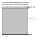 Ver imagem 3 de Persiana Rolo Blackout 100X160 Bege