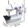 Mini Maquina Costura Portátil Elétrica Pilha + Pedal Bivolt - 1