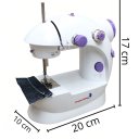 Ver imagem 1 de Mini Maquina Costura Portátil Elétrica Pilha + Pedal Bivolt