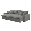Ver imagem 4 de Sofá Montreal Linho 02 Módulos de 100m B25cm Meu Sofá Online A230 Linho Cinza
