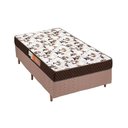 Ver imagem 1 de Cama Box Solteiro: Colchão Ortopédico Polar D28/EP Anatômico Orthoface + Base CRC Rústico Clean(88x1