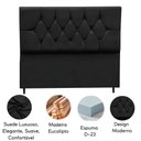 Ver imagem 4 de Cabeceira Cama Box Estofada Queen 160 Cm Geovana Suede Preto