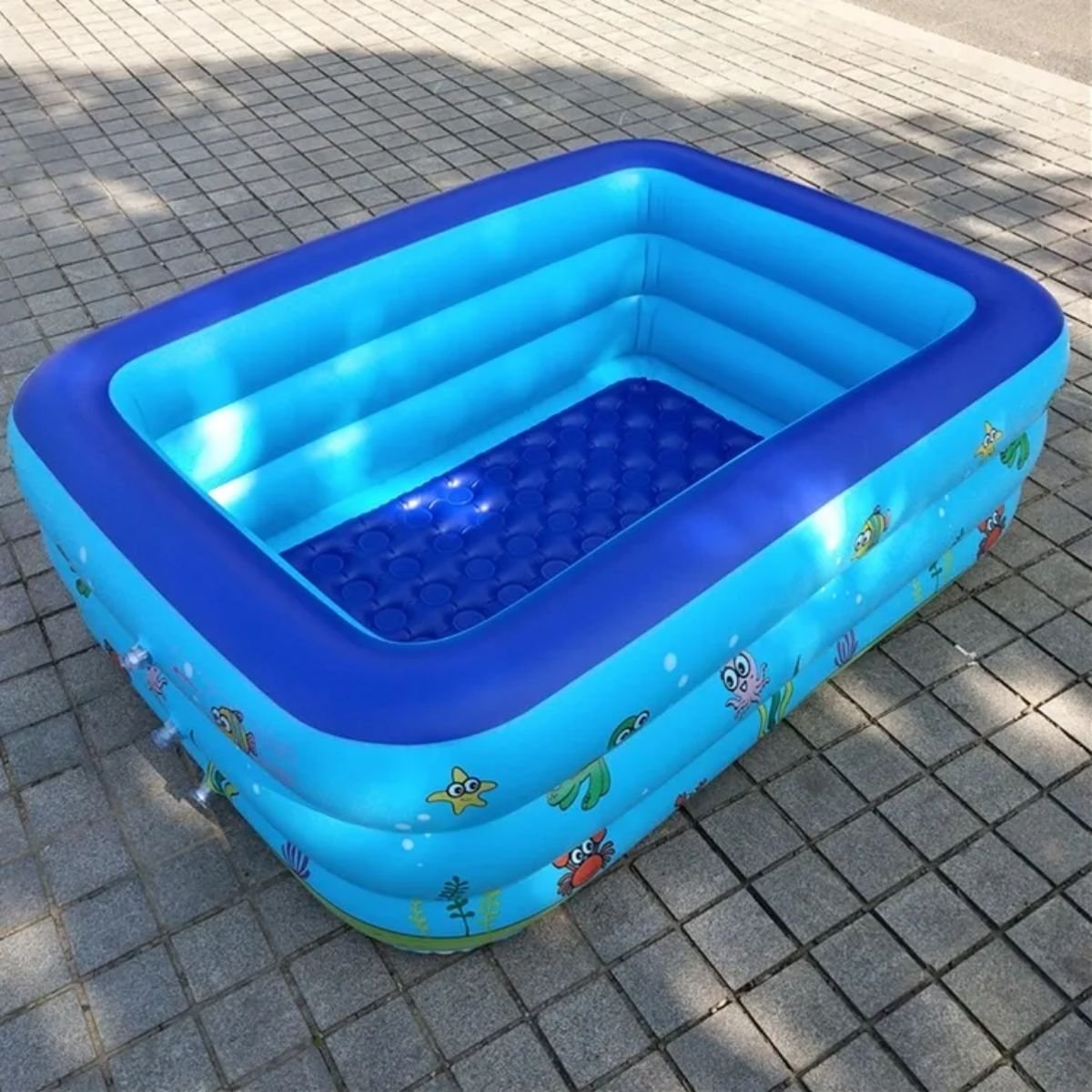 Piscina Inflável Infantil 150x105x55cm Personagens Banheira:rosa - 3