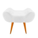 Ver imagem 4 de Kit 02 Puff Decorativo Leticia Suede Branco Pés Palito House