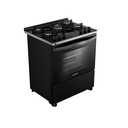 Ver imagem 2 de Fogão Brastemp 5 Bocas Preto com Mesa de Vidro, Função Air Fryer e Turbo Chama - Bfs5lae 110v