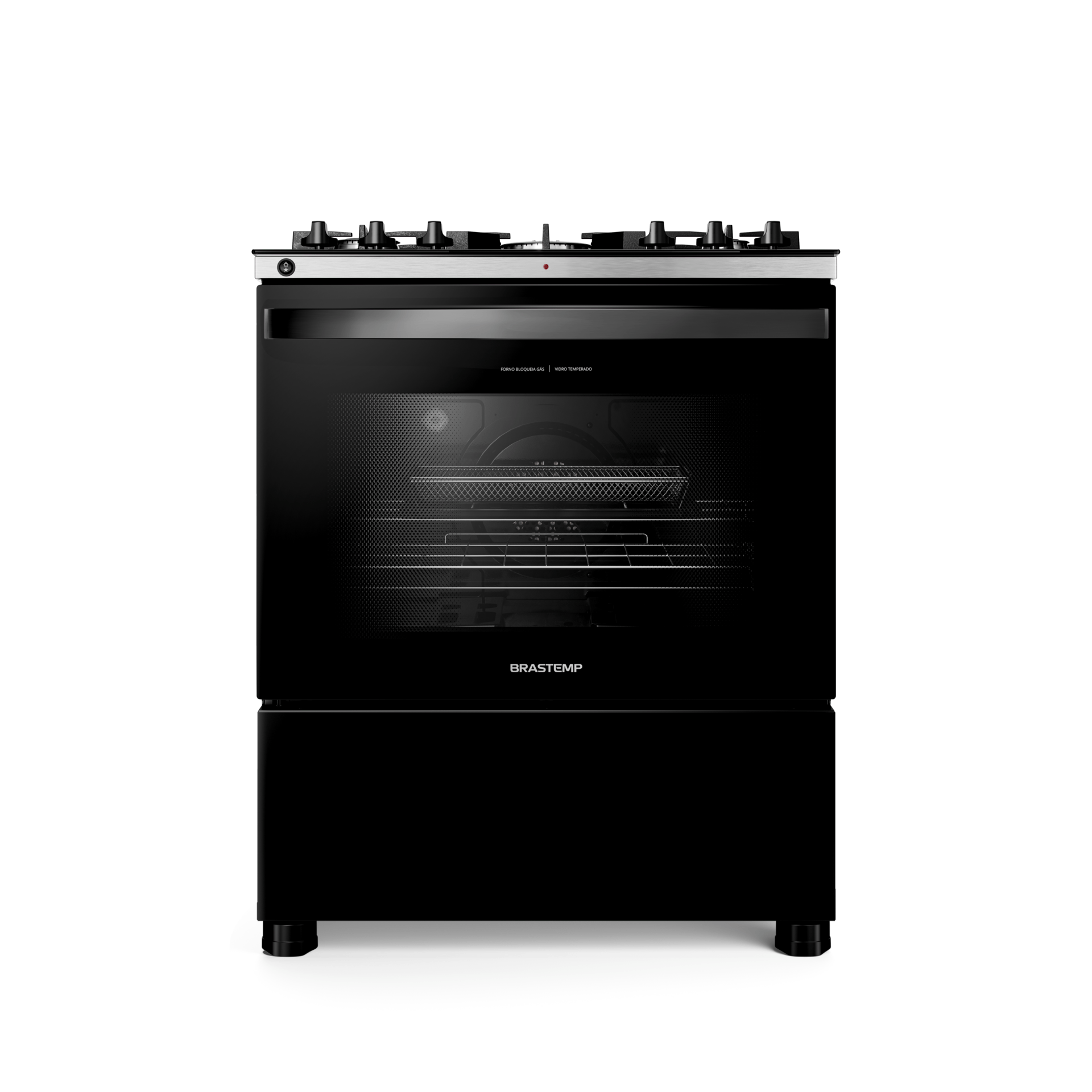 Fogão Brastemp 5 Bocas Preto com Mesa de Vidro, Função Air Fryer e Turbo Chama - Bfs5lae 110v - 17