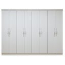 Ver imagem 2 de Guarda-Roupa Casal 8 Portas 6 Gavetas 100% MDF 236cm Linha Serenata Branco