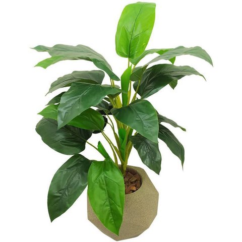 PLANTA ARTIFICIAL CORDIFORME 80CM PRA SALA VERDE DE VASO